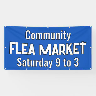 Banner für den kundenspezifischen Flohmarkt