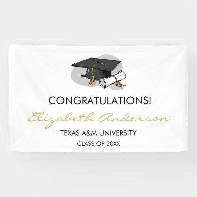 Banner für die handgezeichnete Graduierung (Horizontal)