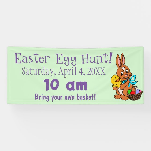 Banner für die Jägerjagd im Bunny und Chick Oaster (Horizontal)