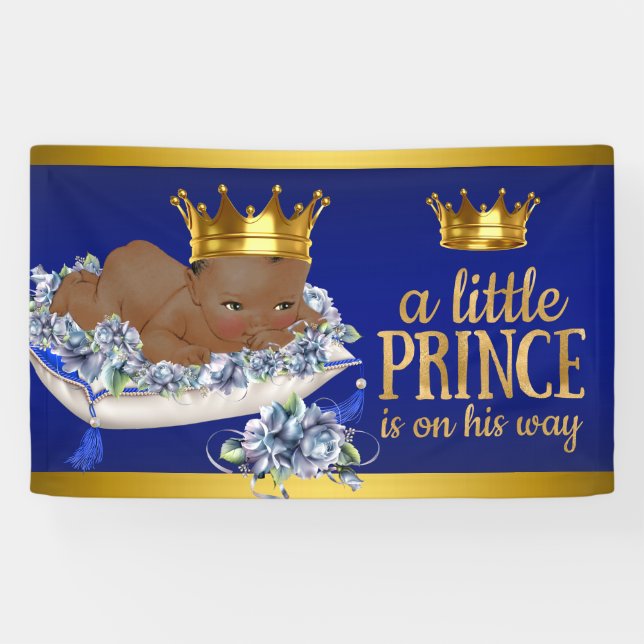 Banner für die Kinderdusche von Afroamerikanern (Horizontal)