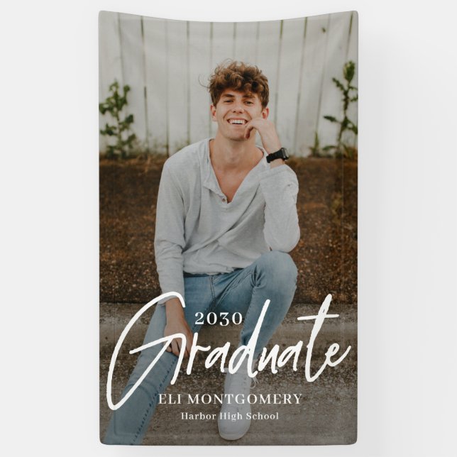 Banner für gestrichene Word-BEARBEITBARE Abschluss (Vertikal)