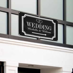 Banner für Hochzeitrichtung Personalisiert