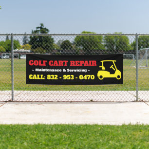 Banner für kundenspezifische Reparatur von Golfkar