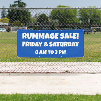 Banner für kundenspezifische Rummage