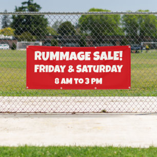 Banner für kundenspezifische Rummage