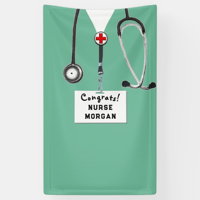 Banner für Nurse Abschluss Glückwunschs (Vertikal)