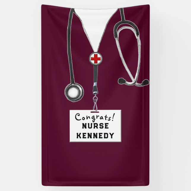 Banner für Nurse Abschluss Glückwunschs (Vertikal)