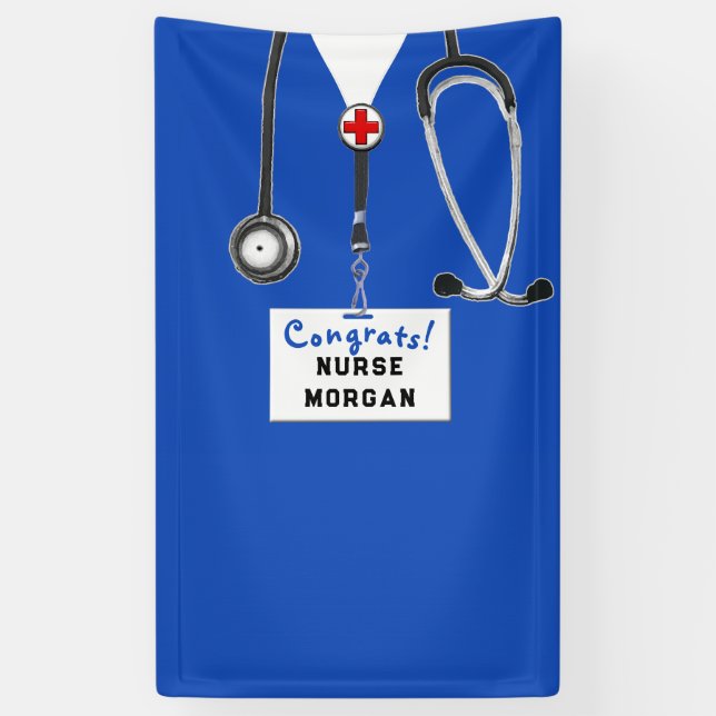 Banner für Nurse Abschluss Glückwunschs (Vertikal)
