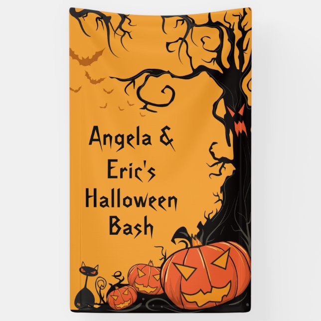 Banner für personalisiertes Halloween-Party (Vertikal)