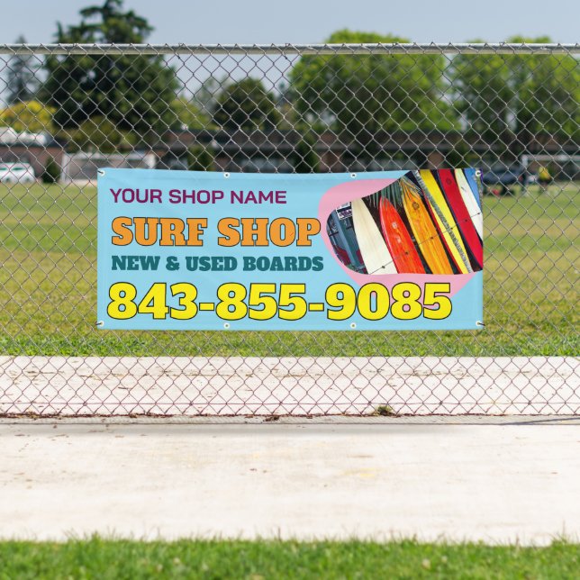 Banner für Surfbrett Shop (Insitu)