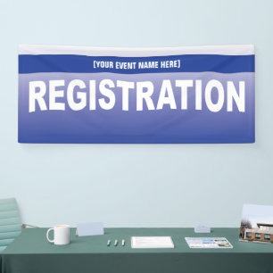 Banner für Veranstaltung oder Konferenzregistrieru