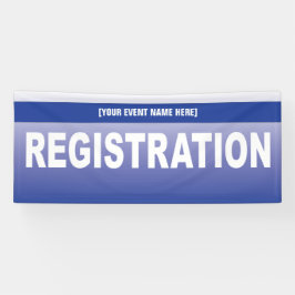 Banner für Veranstaltung oder Konferenzregistrieru