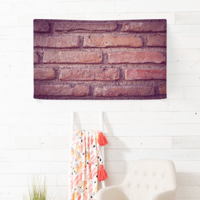 Banner für Vintage Ziegelmauer - rustikale Dekorat (Insitu)