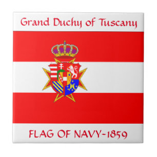 Banner Großherzogtum Toskana Fliese