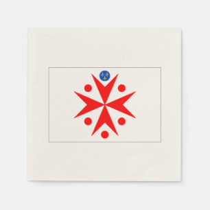 Banner Großherzogtum Toskana weiß Serviette