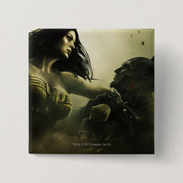 Banner: Grundy, Wonder Woman, Batman Button (Vorderseite)