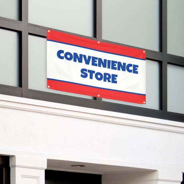 Banner im Convenience Store (Äußeres Gebäude)