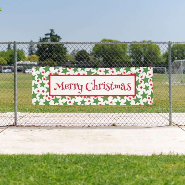 Banner im Freien - Frohe Weihnachtsbanner (Insitu)