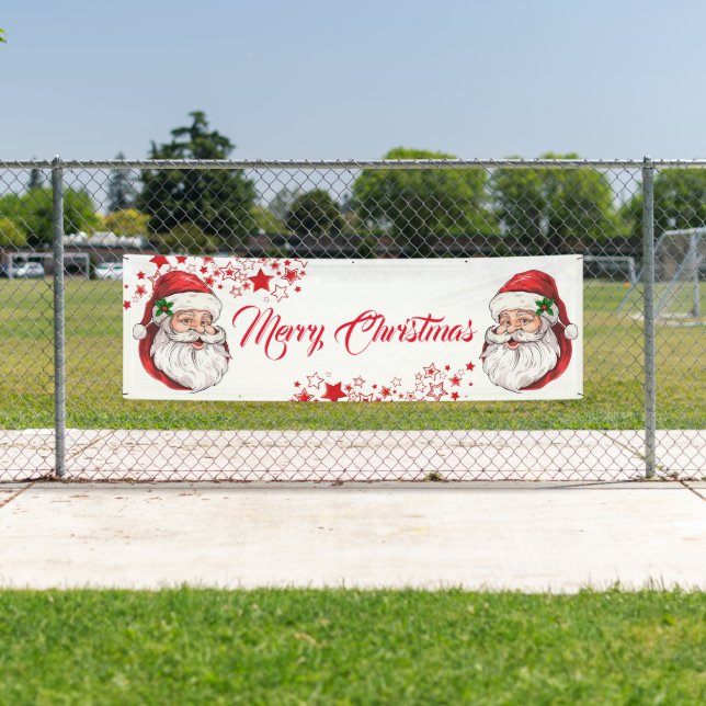 Banner im Freien - Frohe Weihnachtsbanner (Insitu)