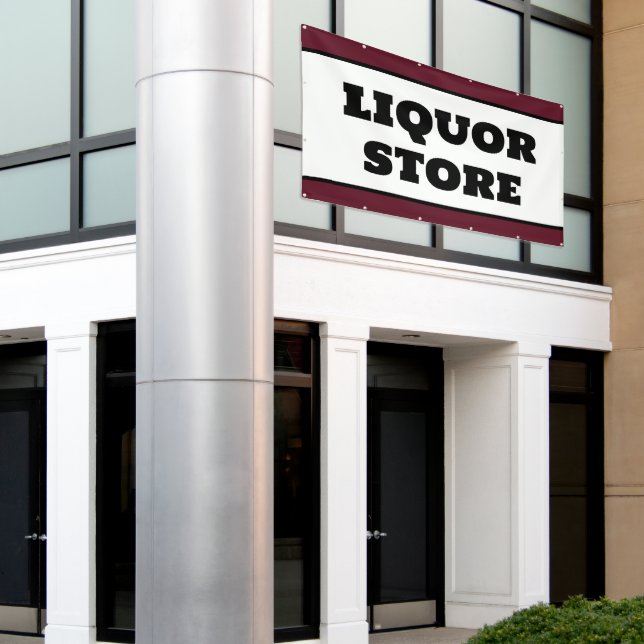 Banner im Liquor Store (Äußeres Gebäude)