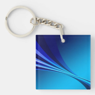 Banner mit abstraktem blauen Hintergrund Schlüsselanhänger