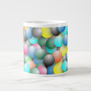 Banner mit farbigen Balloons Jumbo-Tasse
