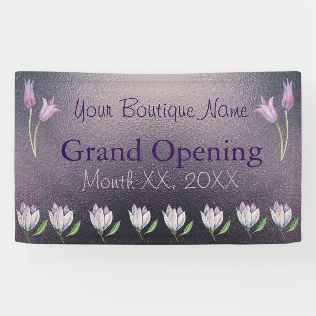 Banner mit Grommets Outdoor Tulip Boutique (Horizontal)
