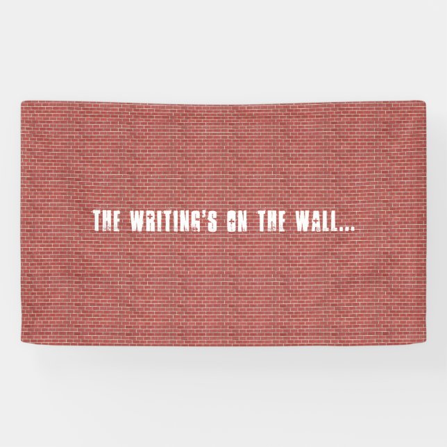 Banner mit roter Ziegelwand (Horizontal)