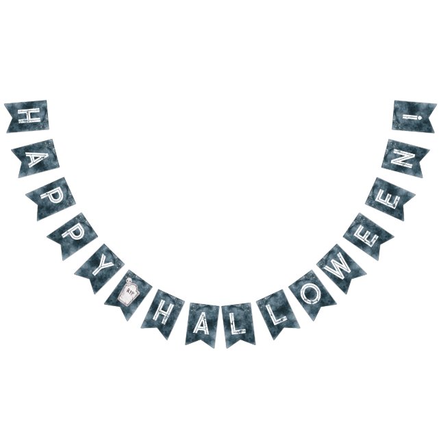 Banner mit weißem Halloween-Party (Alle)