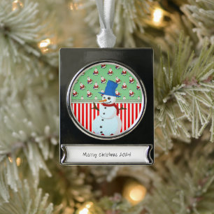 Banner Ornament Snowman