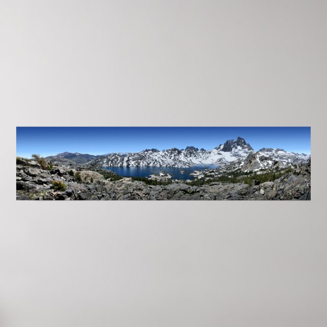 Banner Peak over Garnet Lake - Sierra Nevada Poster (Vorne)