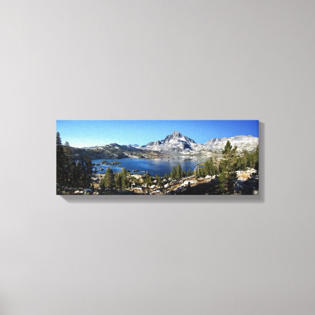Banner Peak Tausend Insel John Muir Lago Trail Leinwanddruck (Vorderseite)