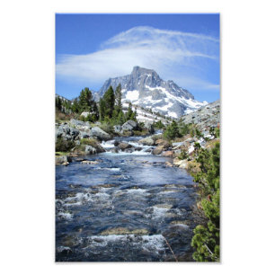 Banner Peak von Tausend Inseln - Sierra Nevada Fotodruck