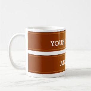 BANNER-roter Farbverlauf + Ihr Text Kaffeetasse