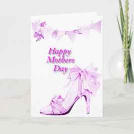 Banner und Schuhe in Rosa Karte