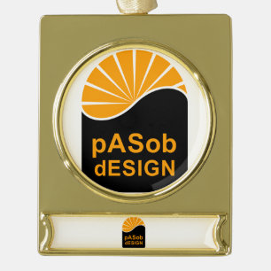 Banner-Verzierung - vergoldet Banner-Ornament Gold