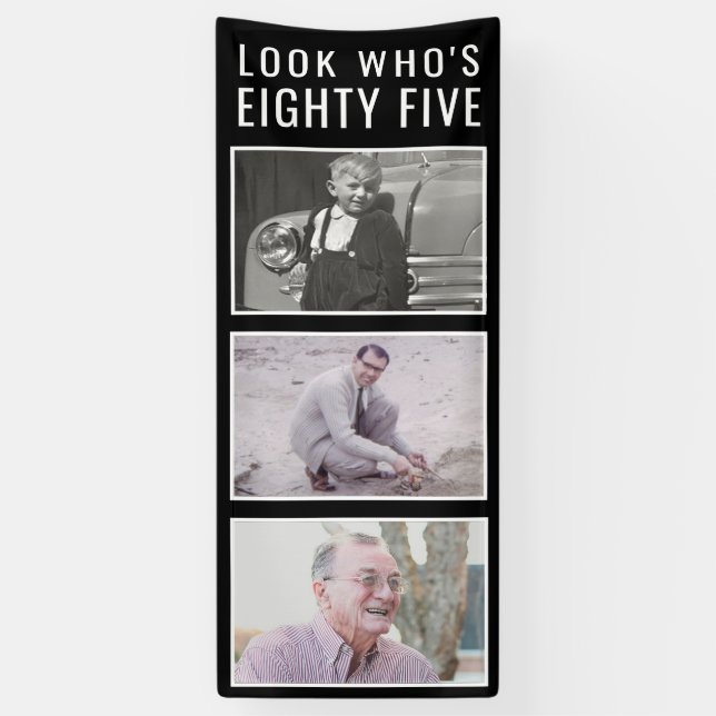 Banner zum 85. Geburtstag des Fotos (Vertikal)