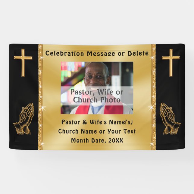 Banner zum Foto oder Pastor zum Jubiläum (Horizontal)
