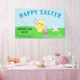 Banner zur niedlichen Ostereisjagd