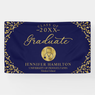 Banner zur Pflege von Medizin School Blue Gold Abs