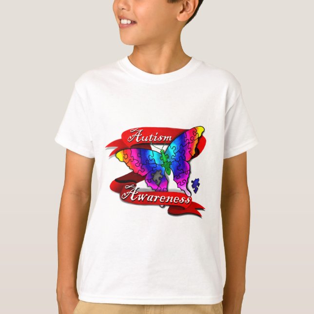 Banner zur Sensibilisierung für Autismus T-Shirt (Vorderseite)