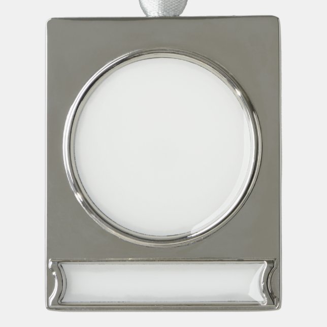 Bannerdekoration Banner-Ornament Silber (Vorderseite)