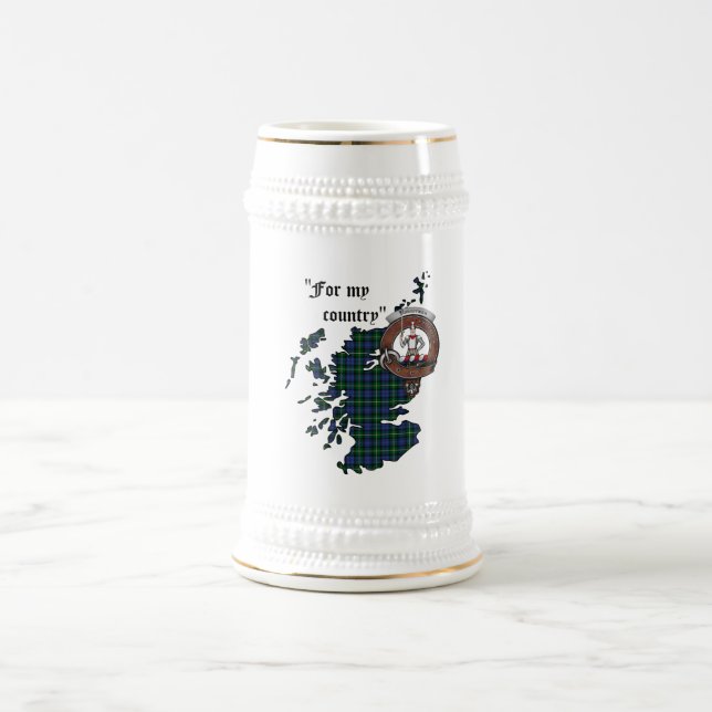 Bannerman Clan Abzeichen Stein Bierglas (Mittel)