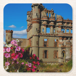 Bannerman's Castle auf Bannerman Island Rechteckiger Pappuntersetzer