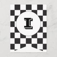 Bannerpostkarte für die schwarze Markierung