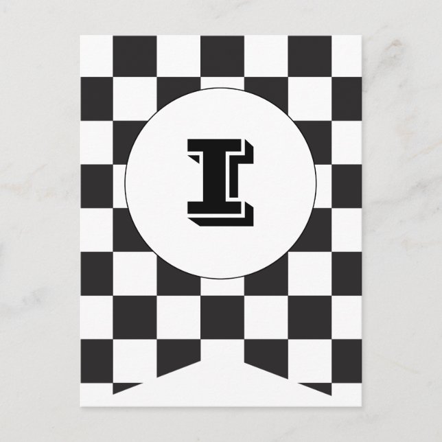 Bannerpostkarte für die schwarze Markierung Postkarte (Vorderseite)