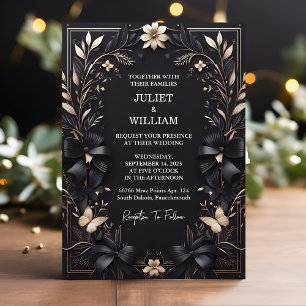 Banners Bows Satin Chic Ribbon Cutting Hochzeit Einladung