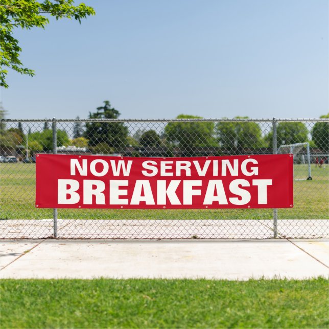 Bannersignierung für individuelles Frühstück Banner (Insitu)