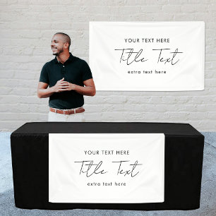 Bannière à accrochage personnalisé Signal moderne 