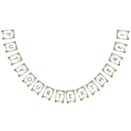 Bannière à Bunts Tropicaux avec Palmiers Vertes et